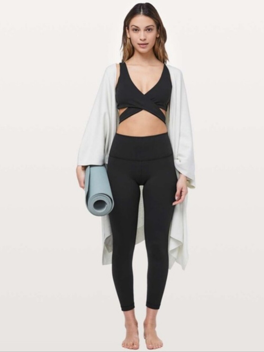 Lululemon Wunder Under High-Rise 7/8 Tight *Full-On Luon 25" in Black Size 6